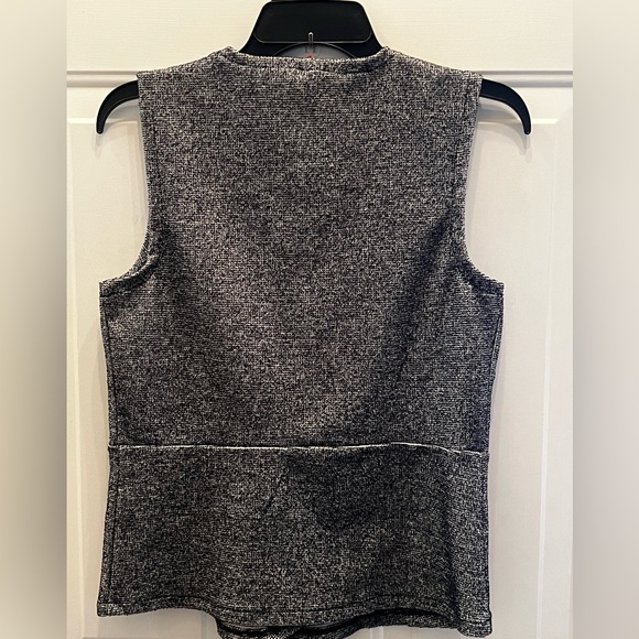 J Crew 365 v neck plunge neck sleeveless tank top w/ gathered front sz S - Picture 2 of 5